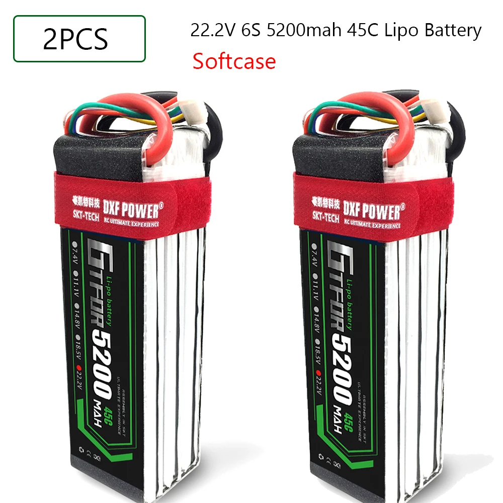 GTFDR RC LiPo батарея 45C 5200 мАч 22 2 в 6S XT90 с XT60 EC5 для радиоуправляемого вертолета
