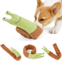 double sided stickers snail pet plush toys puppy sniffing iq educational supplies grinding missing food training dog toys