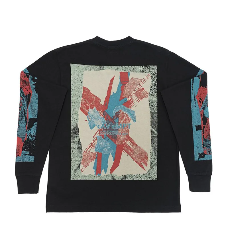 

Мужская/женская футболка с длинным рукавом Cav Empt CE