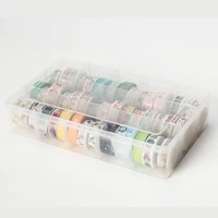 15 compartments clear crafts organizer storage box for washi tape art supplies and sticker stationery