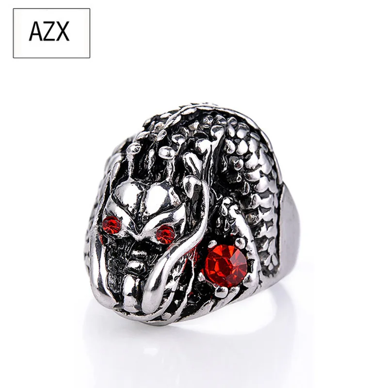 Новое кольцо с драконом в стиле ретро для мужчин Уличная Индивидуальность Мода