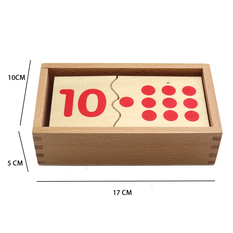 Baby Toy Wooden Montessori Cognitive Cards Number Counting Math Game Educational For Kids Early Childhood Preschool Training | Игрушки и