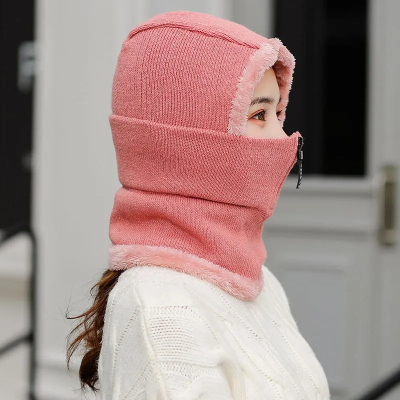 Осенне зимняя женская и Мужская бархатная вязанная удлиненная шапка комплект с