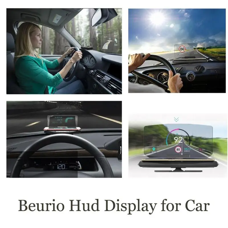 Автомобильный HUD Дисплей предупреждение о скорости GPS навигация кронштейн