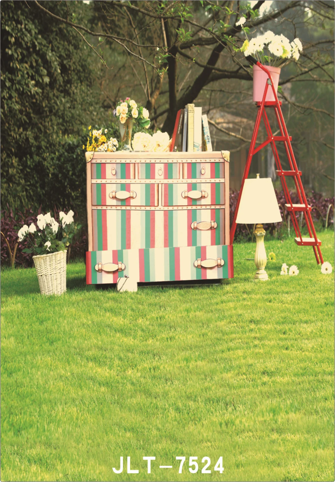 Виниловый фон для студийной фотосъемки с изображением свадебных Луг цветов|Фон