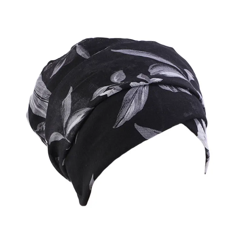 Ретро-стиль женская шляпа однотонный мусульманский хиджаб шарф индийские