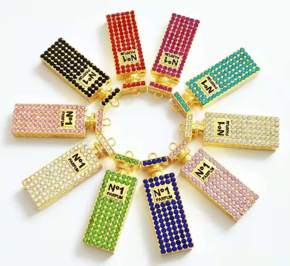 

10pcs big perfume bottle charms for women DIY jewelry accessories P6