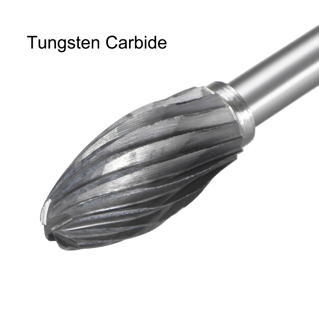 

uxcell 2pcs Tungsten Carbide Rotary Files 1/8" Shank Single Cut Flame Shape Rotary Burrs Tool for Die Grinder Drill Bit
