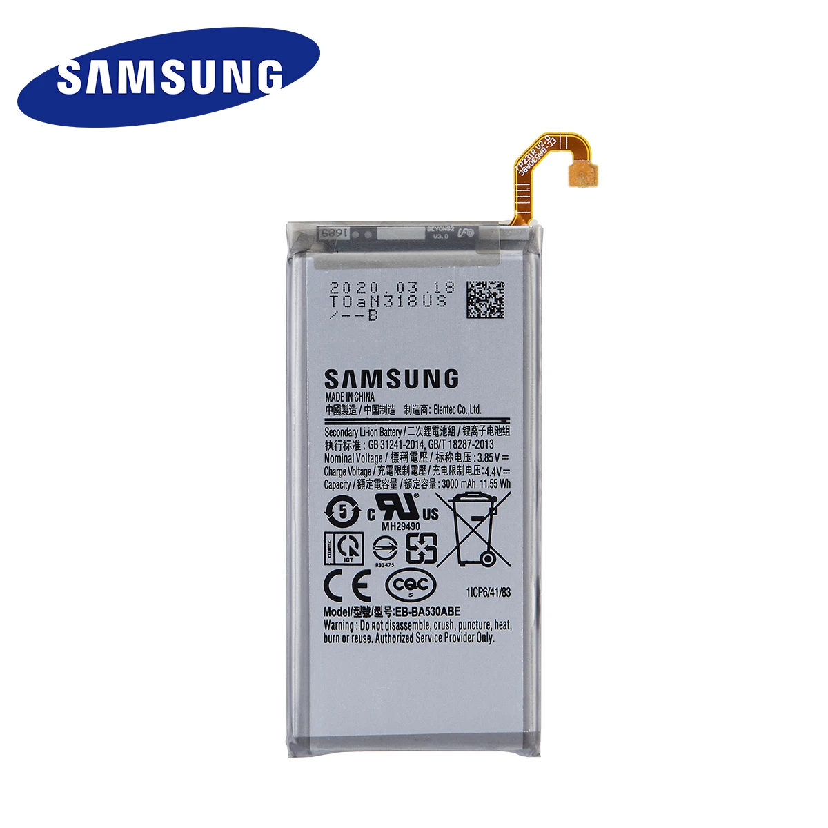 samsung orginal eb ba530abe 3000mah battery for samsung galaxy a8 2018 a530 sm a530 a530f a530klsw a530nds batteriestools free global shipping