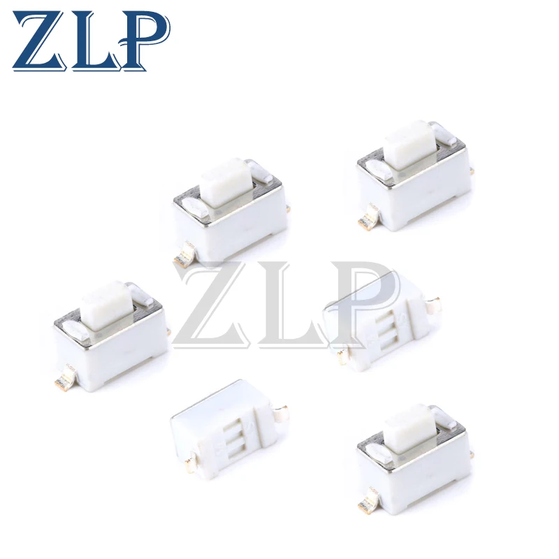 

3*6*4.3 mm 2pin SMD Tact Switch Push Button Touch Micro Switch 3x6x4.3mm 3*6*4.3MM/3*6*5MM White Button