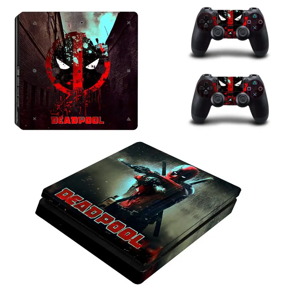 Deadpool PS4 тонкая наклейка s PS 4 Play station Тонкая виниловая Pegatinas для playstation Slim консоль и