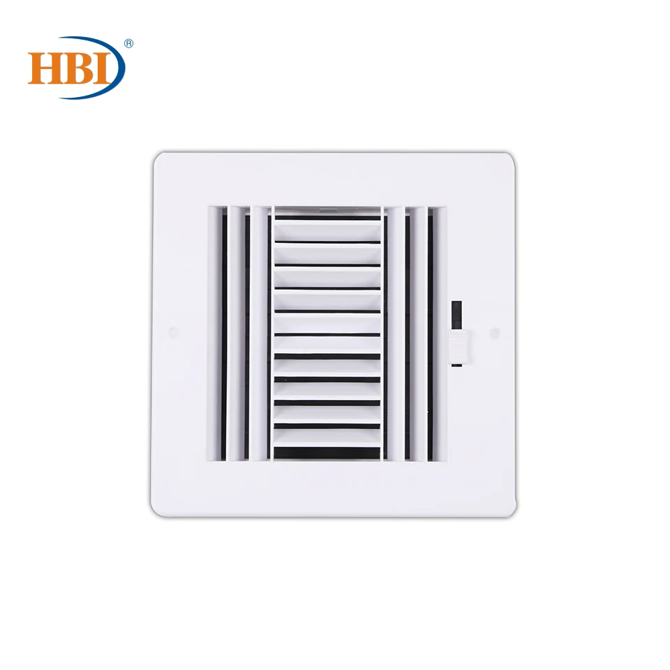 HBI 4 полосная W6 &quotx H6&quot ярко белая пластиковая боковая панель/потолочный регистр