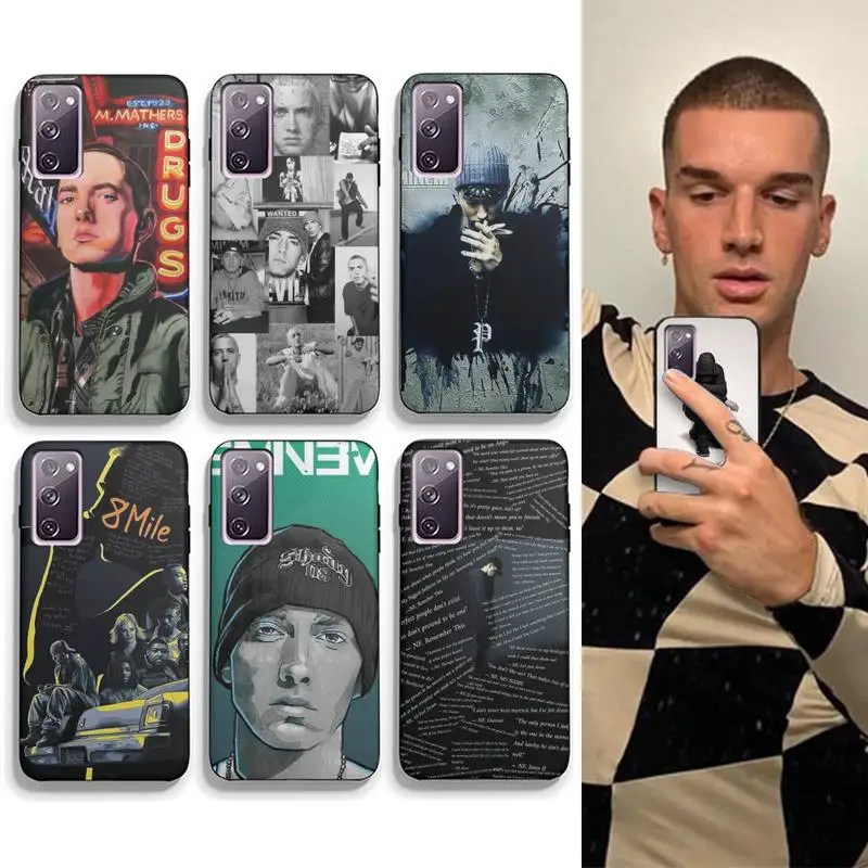 

Hip Hop Rapper Eminem Rap Phone Case For Samsung Galaxy A21S A31 A32 A20RE A51 A52 A71 5G A72 A80 A91 S10 Lite Shell Cover