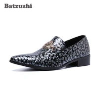 batzuzhi genuine leather dress shoes man italian type men shoes pointed toe formal business party shoes for man big size 38 46