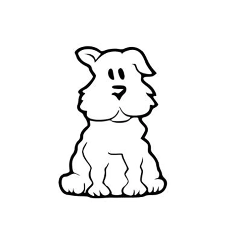 Черно-серый забавный стикер с изображением собаки для автомобилей и мотоциклов C213.