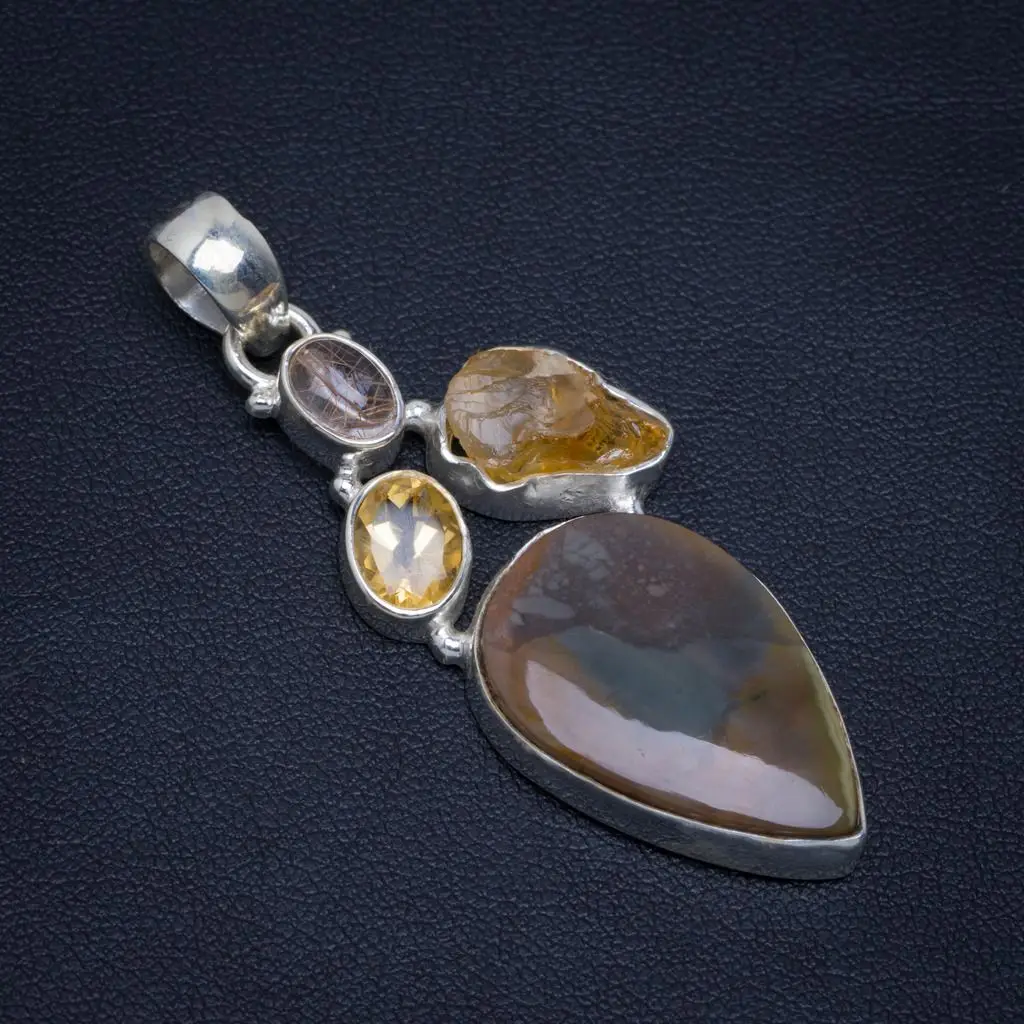 Натуральный рутилированный кварц цитрин яшма необработанный дизайн