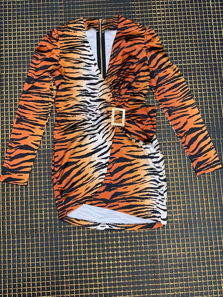 Высокое качество глубокий v образный вырез длинный рукав мини сексуальные платья