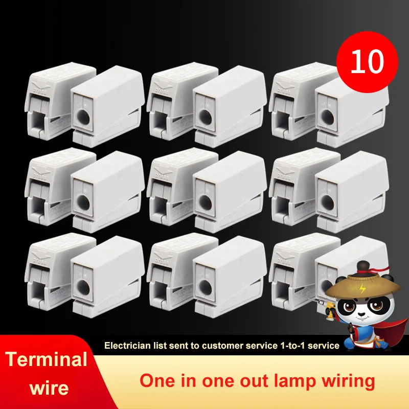 

PCT-111 Type Wire Connector 1-2.5 Flat Hard Wire Junction Box Terminal Block General Cable Wire Connection Push-In Type