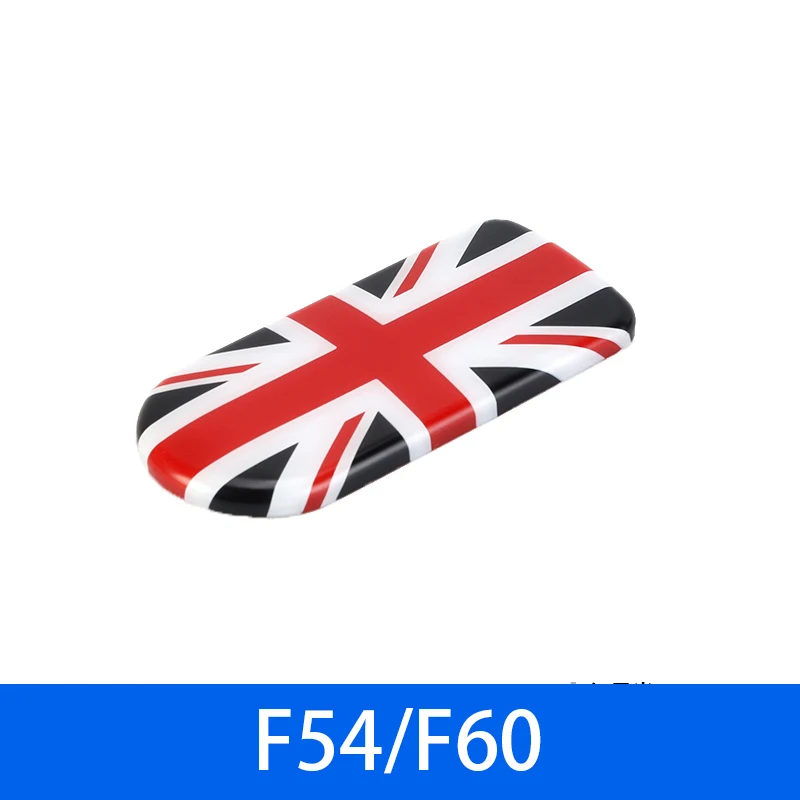 Car Glove box handle decoration Storage box cover sticker Car styling Accessories For MINI Clubman COOPER F54 F60 Countryman - Название цвета: Black red flag