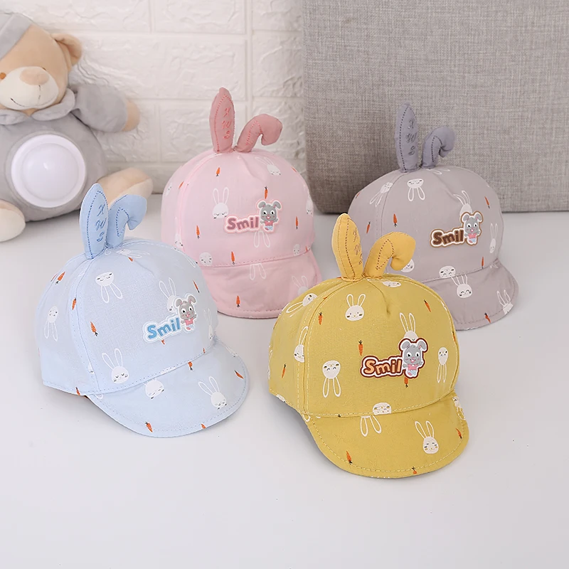 BNWIGE New Cute Rabbit Child Sunscreen Sun Hat Children Spring Summer Fashion Casual Sombreros for 1-3 Year Old | Аксессуары для