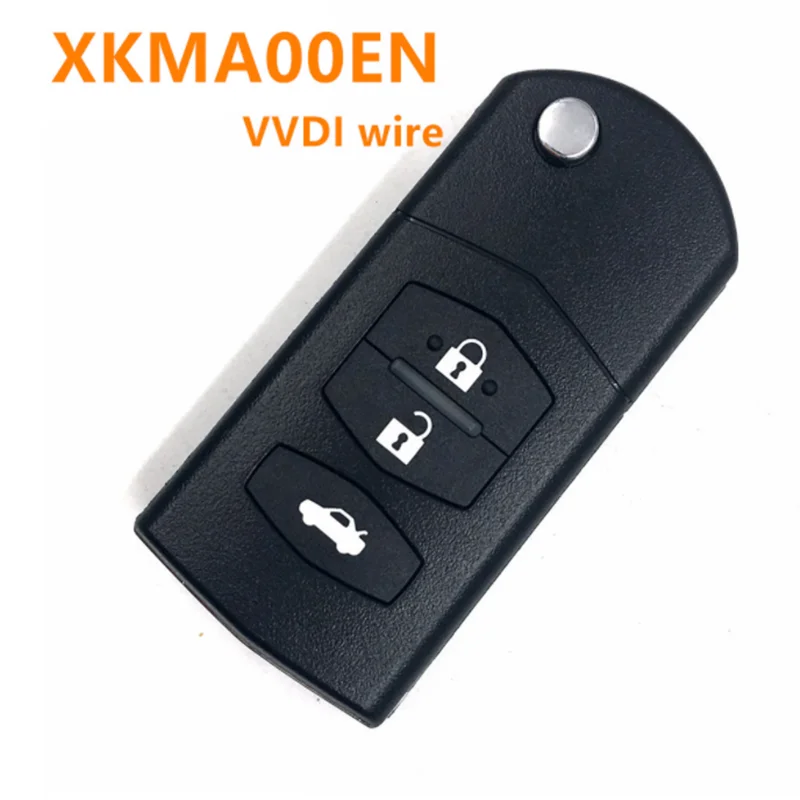 

10 шт./лот Xhorse Универсальный VVDI проводной пульт дистанционного управления XKMA00EN не прозрачный чип для Mazda 3 button VVDI Mini Key Tool VVDI2