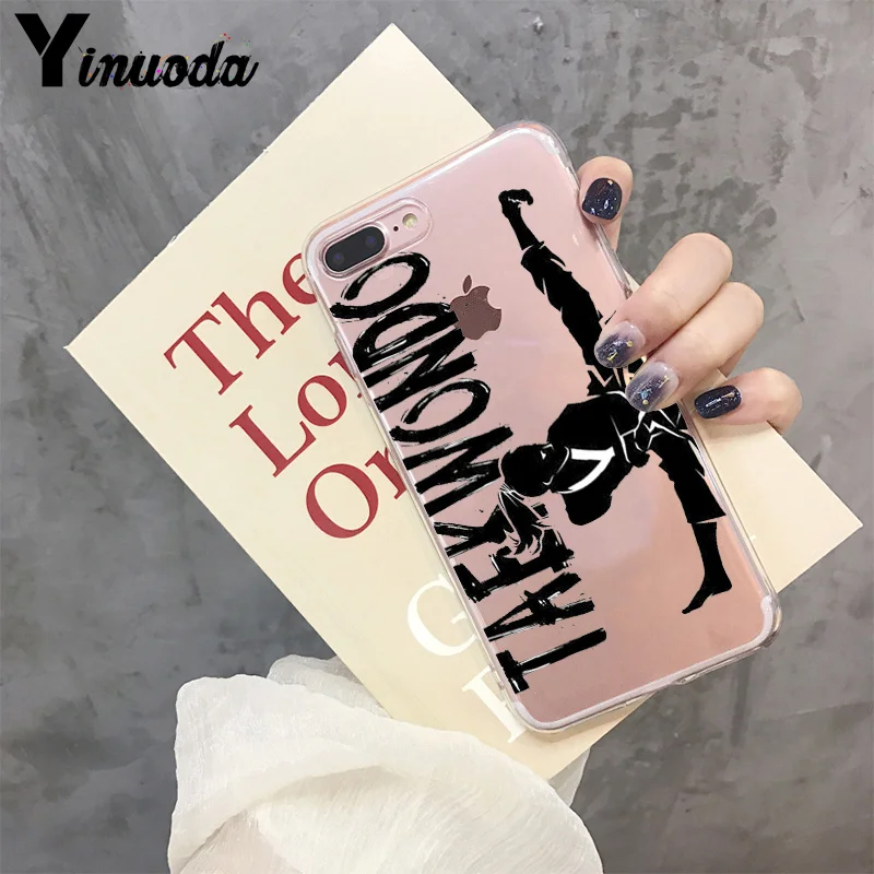 Yinuoda Taekwondo красочные аксессуары для телефонов Чехол для iPhone 8 7 6 6S Plus X XS max 10 5 5S SE XR Coque Shell
