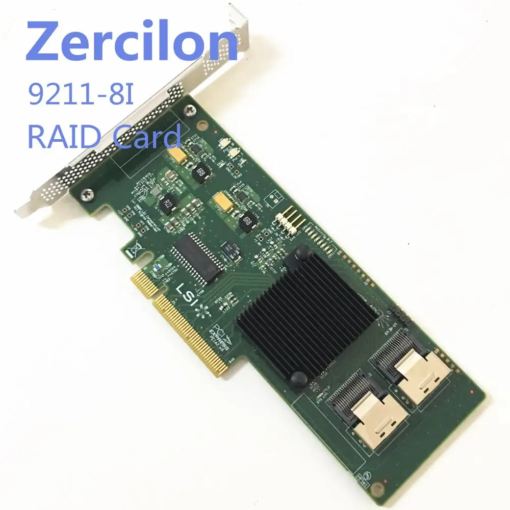Оригинал SAS SATA LSI 9211 8i 6 Гбит/с 8 портов HBA PCI E карта raid контроллера 4 ТБ