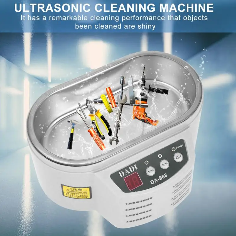 600ml Ultrasonic Cleaner Jewelry Glasses Circuit Board Cleaning Machine Intelligent Control ultrasonic cleaning ultrasonic bath