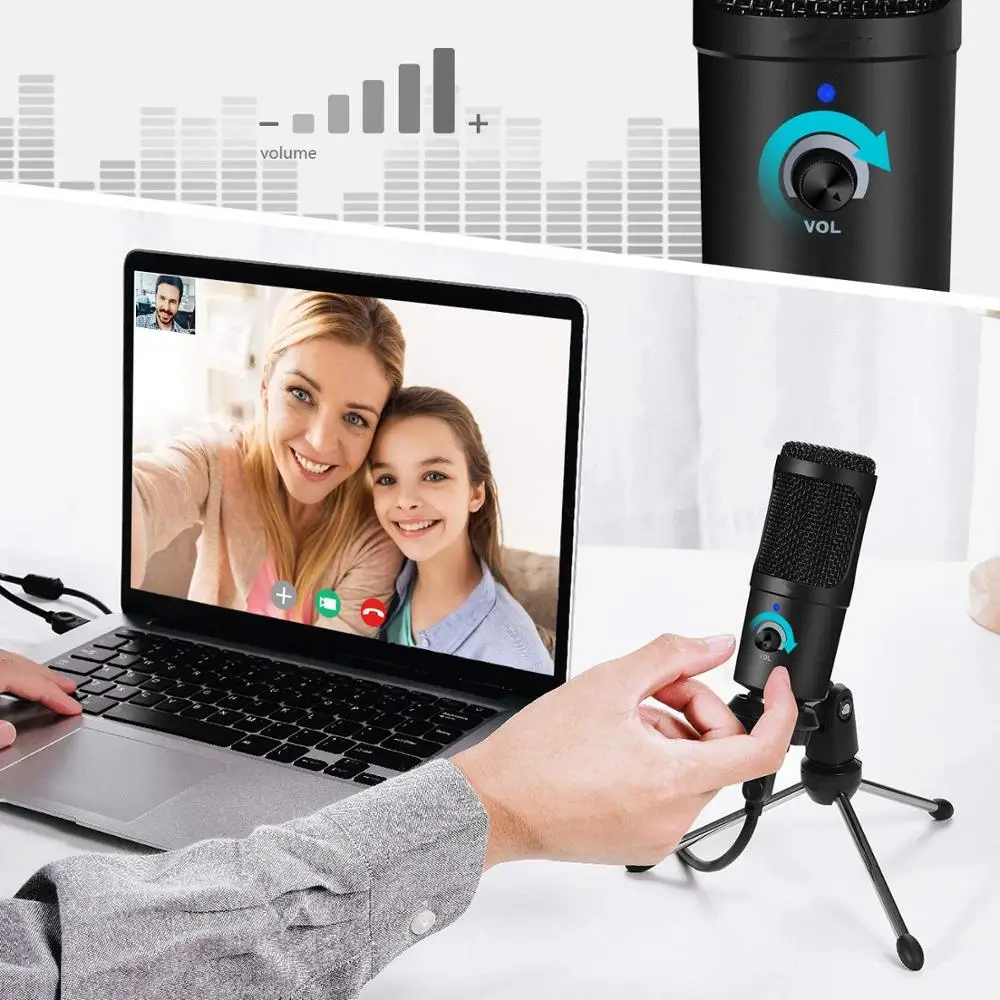 xiaomi usb microphone professional condenser microphones for pc computer laptop recording studio singing gaming streaming free global shipping