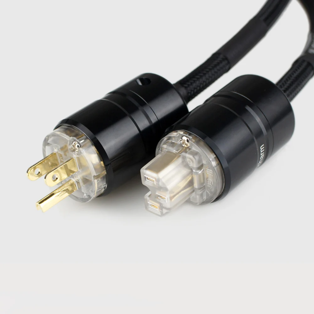 Аудио 4N медный посеребренный кабель питания 7 AWG HIFI Американский Алюминиевый