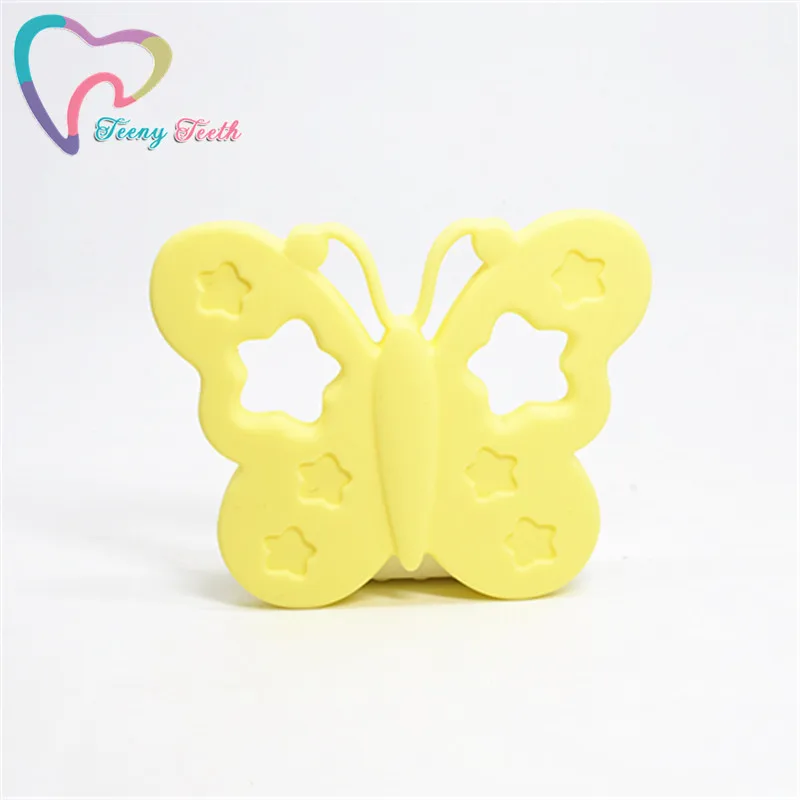 Teeny teeth 1 шт конфеты цвета силиконовые бабочки Прорезыватель игрушки бабочка