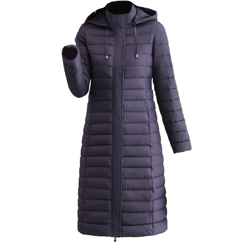 

Женская зимняя теплая куртка, повседневная однотонная куртка на молнии с капюшоном и воротником-стойкой, подчеркивающая индивидуальность, ...