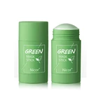 Маска для лица с зеленым чаем, средством для ухода за кожей