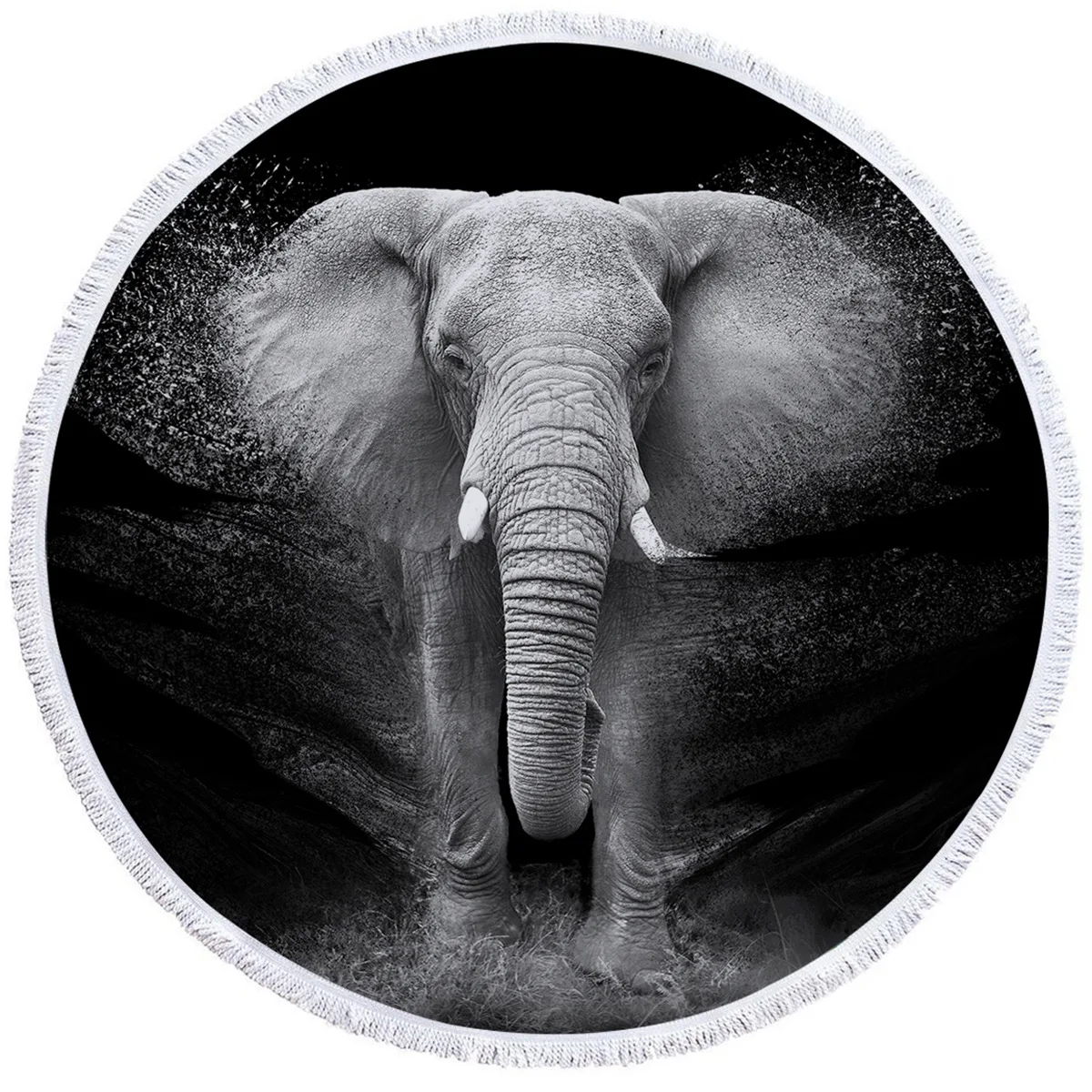 Пляжное полотенце с 3d-рисунком слона для взрослых пляжный скандинавский