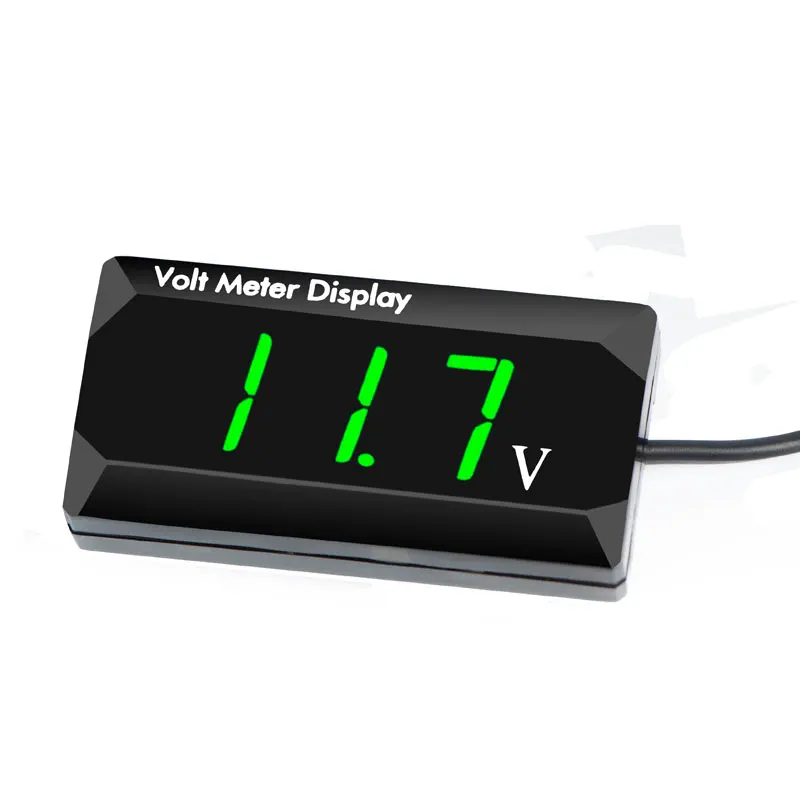 DC 12V IPX6 Водонепроницаемый Цифровой вольтметр для автомобилей мотоциклов