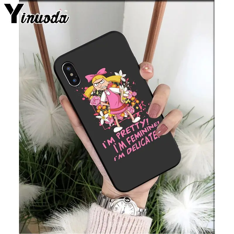A8 Yinuoda Hey Arnold TPU силиконовый мягкий черный чехол для телефона iPhone 5 5Sx 6 7 7plus 8 8Plus X XS MAX XR - Цвет: A8