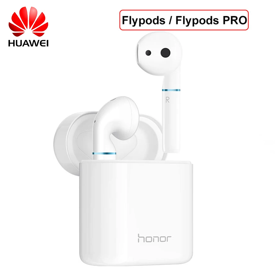 Huawei Honor Flypods True Pro Беспроводные наушники с управлением крана Беспроводная зарядка Bluetooth 5,0 водонепроницаемый IP54 пылезащитный Android IOS
