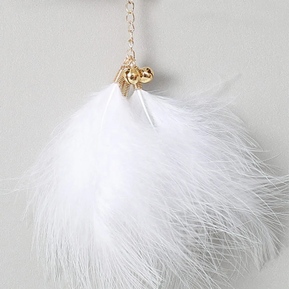 

1pc Car Pendant Car Rearview Mirror Pendant Feather Decor Auto Ornament Hang Charm Decoration Durable And Practical cute