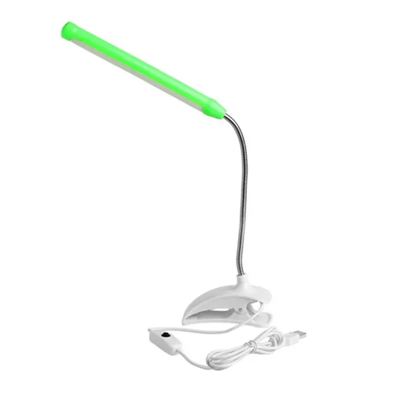 

1Pc Flexible USB 13 LED Light Clip-on Clamp Bed Table Study Desk Reading Lamp FRI 781A