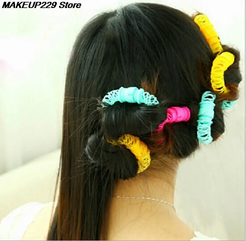 8 Pcs/Lot Magic Curler Hair Rollers Curls Roller Lucky Donuts Curly Styling Make Up Tools Accessories For Woman Lady | Красота и