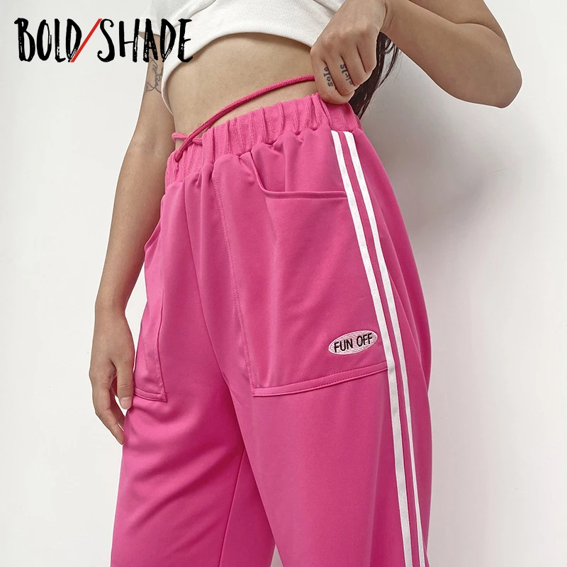 

Bold Shade Indie Clothes Aesthetic Fashion High Waist Straight Trousers Striped Side Lace Up Women Gothic Style Y2K Pants Spring