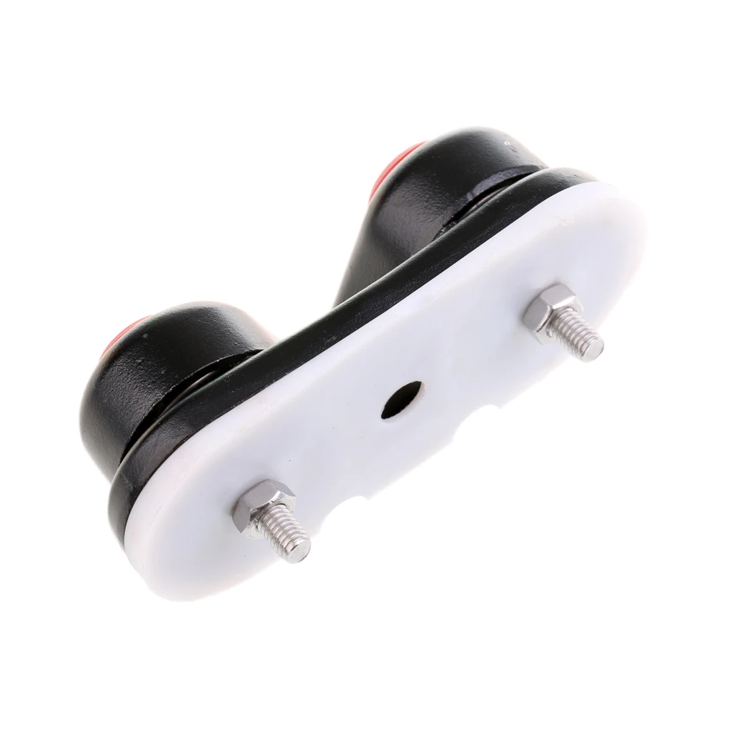 

4 Pack Marine Cam Cleat Ball Bearing Fast Entry Dock Line Clamp for Sailing Rowing Sailboat Kayak (Black)