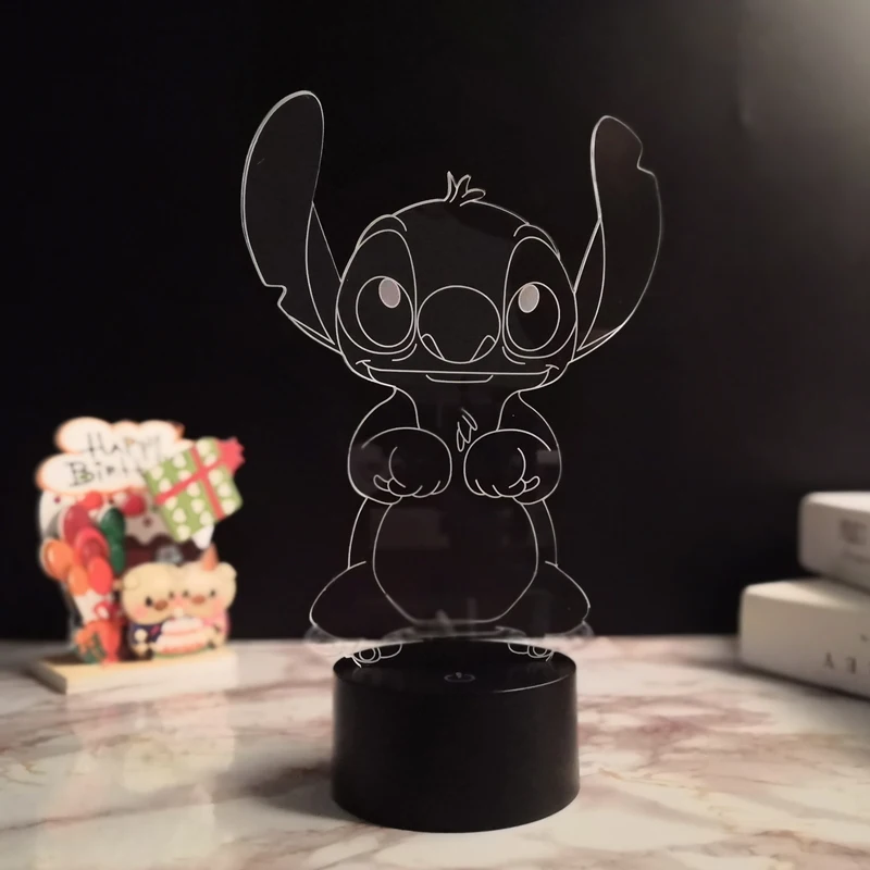 Стежка 3D красочная оригинальная Ночная подсветка настольная лампа пульт дистанционного управления сенсорное управление атмосферный свет usb зарядка детский подарок