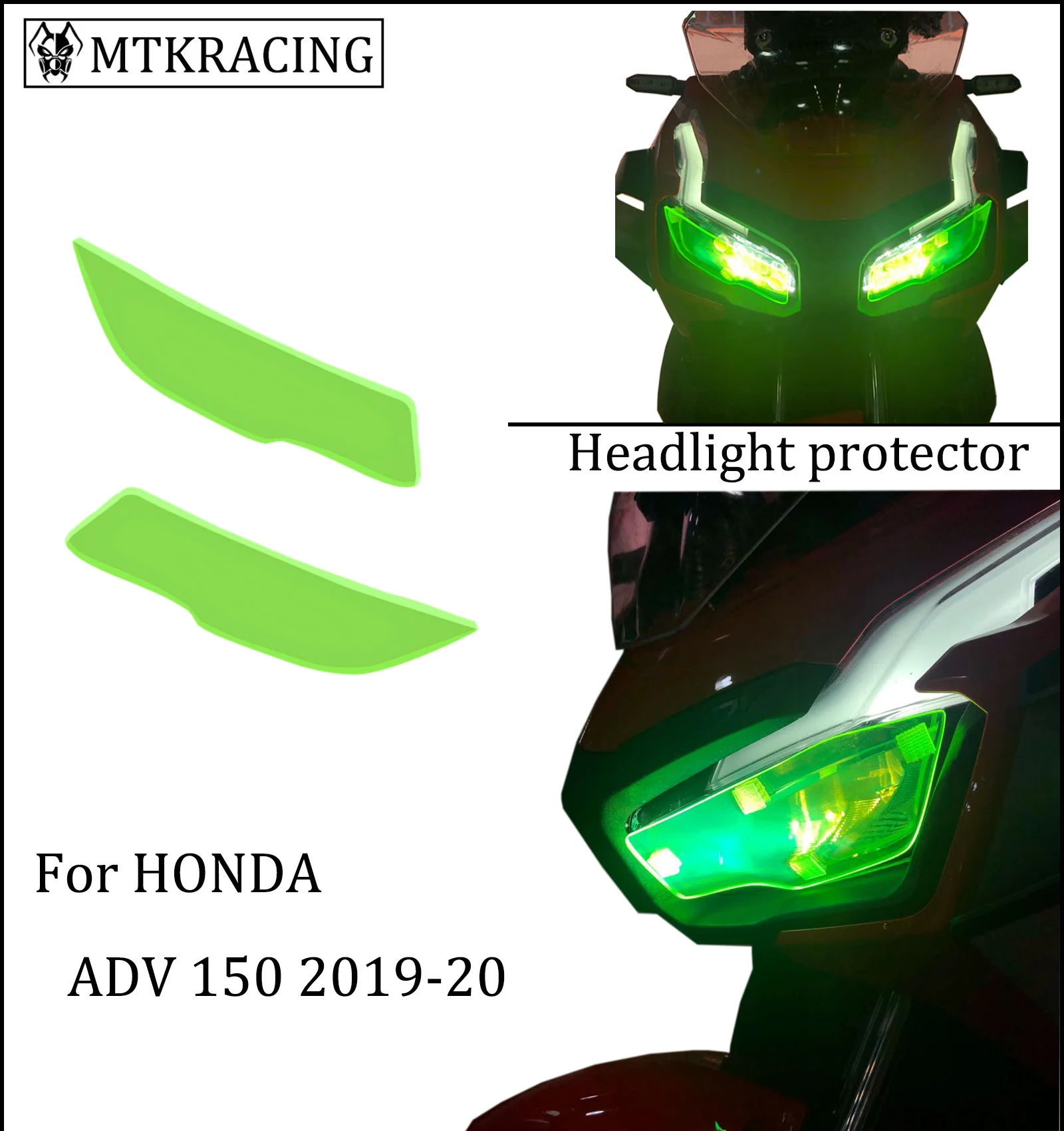 MTKRACING для HONDA ADV 150 ADV150 Защитная крышка для передней фары объектив 2019-2020