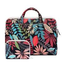 laptop bag computer package color leaf pattern retro tablet for 11 15 6 inch laptop and tablet pc and durable briefcase