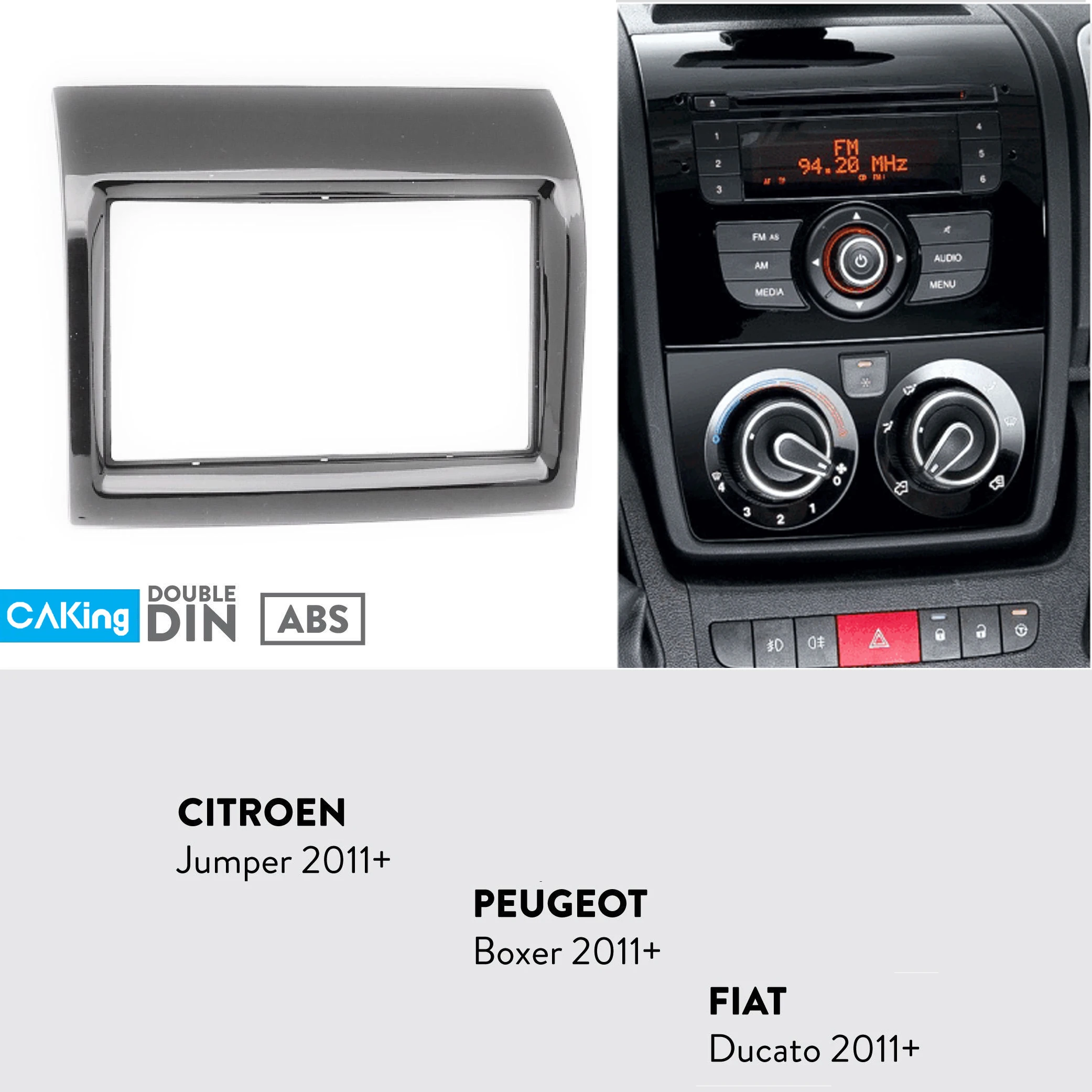 Автомобильная радиопанель Fascia Для CITROEN Jumper реле/PEUGEOT Boxer / FIAT Ducato 2011 + комплект для