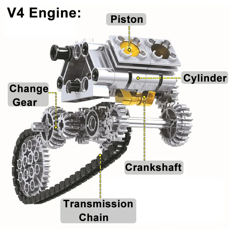 716 шт. кирпичи для мотокросса езды на мотоцикле набор модель строительные блоки