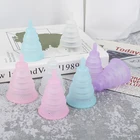 1 шт. женская гигиеническая медицинская силиконовая складная многоразовая менструальная чашка 3 стиля