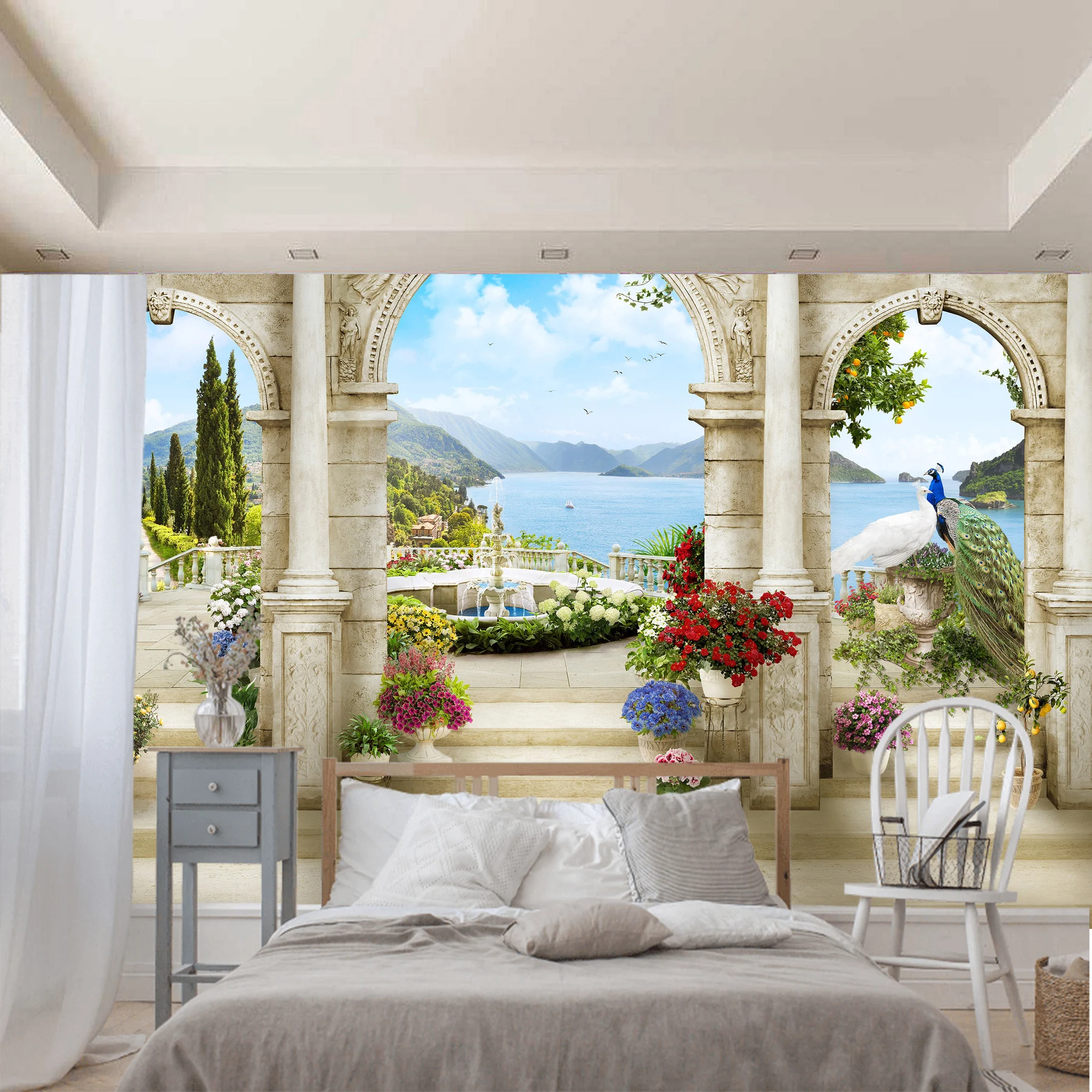 3D Фотообои обои на стену фреска заказ для зала кухни спальни детской фотообои