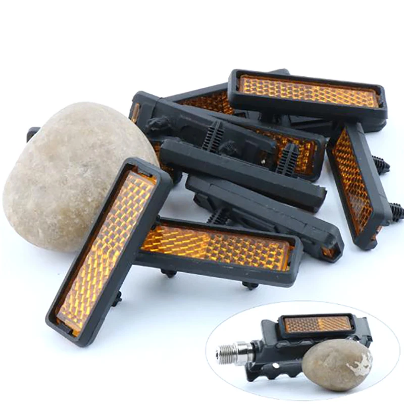 

4 шт., светоотражающие прочные аксессуары для велосипеда, Педальный отражатель